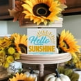 thumbnail image 5 of Zomyto 5"x5" Farmhouse Sunshine Sun Wood Box Sign Art Desk Decor Hello Sunshine Wood Block Sign Decor for Home Office Tabletop Shelf Wall, 5 of 7