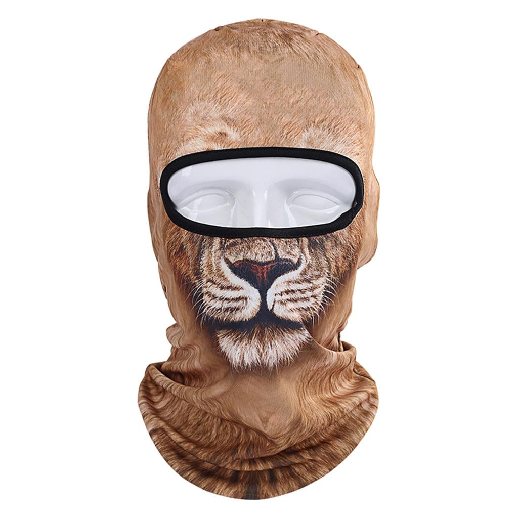 harayaa 2x Funny 3D Cycling Ski Hat Balaclava Animal Full Face Mask 1 Hole for Sports Outdoor