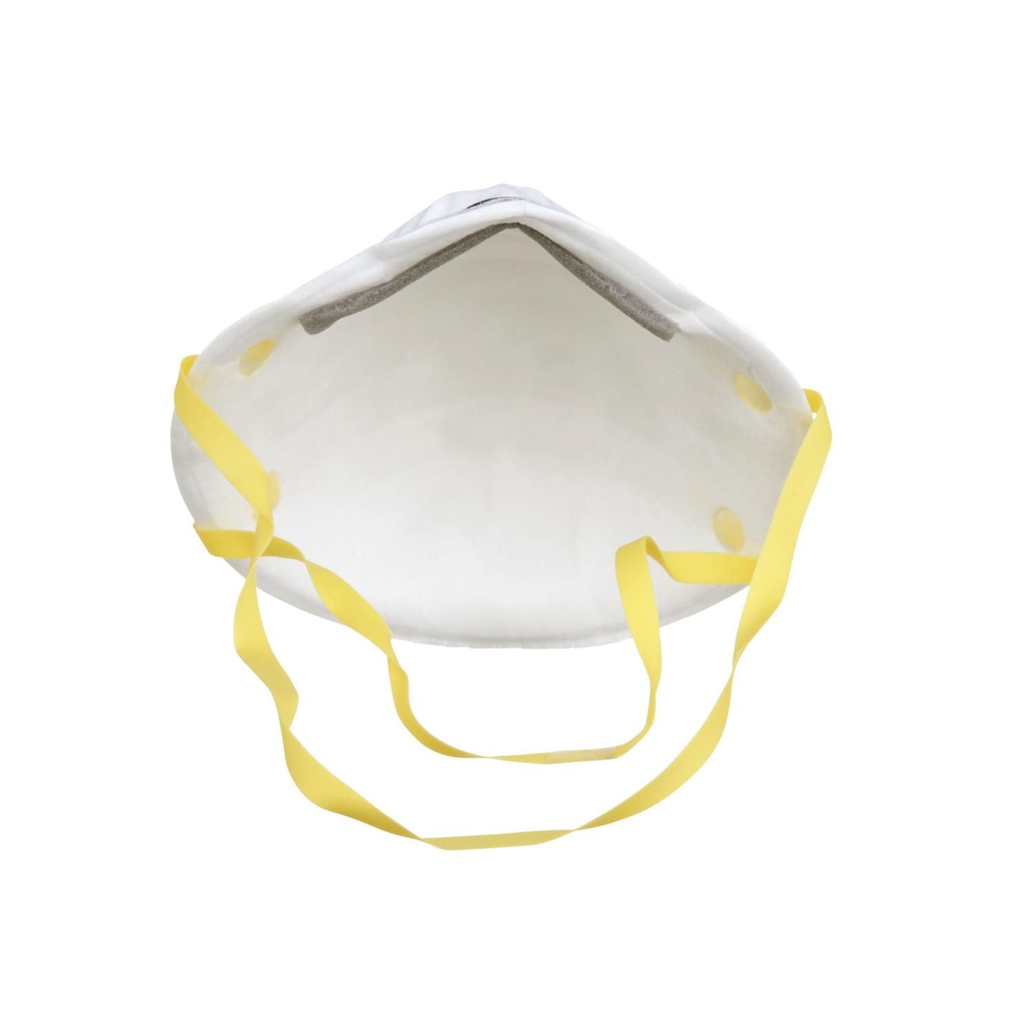 Respirateur jetable de grand rendement pour le ponçage et l’isolation de la fibre de verre 3M(MC), 8210H2-DC, blanc, 2/paquet