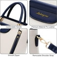 thumbnail image 2 of HMSHA Purses and Handbags for Women Ladies Leather Tote Shoulder Bags Satchel Top Handle Satchel Purse in Pretty Color Combination, 2 of 7