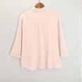thumbnail image 5 of yievot Womens Button Down Shirts Plus Size 3/4 Sleeve Collared Casual Blouses Lapel Summer Tops, 5 of 6