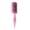 Pink, variant on Z Shaped Hollow Out Curly Hair Styling Brush with Spring Bounce and Tail Comb Design for Defining Large Waves and Detangling Hair