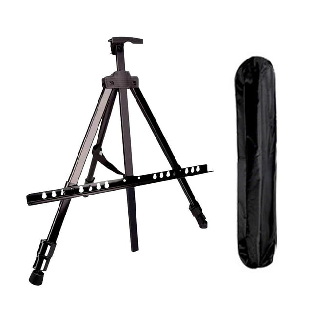 Artista Caballete Soporte Trípode Pantalla Caballete Soporte Plegable Altura ajustable Pintura Arte Caballete para pintar lienzo, imagen, cumpleaños, Gloria Caballete de exhibición de trípode