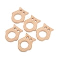 thumbnail image 2 of 5 mordedores de madera para bebé, de haya, seguros, no tóxicos, resistentes, con forma de búho, accesorios de joyería DIY., 2 of 14