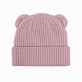 thumbnail image 5 of 3-36 Months Baby to Toddler Beanie Solid Hats Kids Cute Knitted Cuffed Hats for Boys Girls Infant Baby Winter Hat, 5 of 8