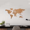 thumbnail image 3 of SHINYPASING Map Wall Decor Khaki Wood Simple Style For Explorers 1 Set, 3 of 5