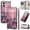 Color-1, variant on Leather For Apple iPhone 17e / 16e 6.1-inch Wallet Case Crystal Material  Butterflys&Flowers, With Card Holder,Wristband， Magnetic Clasp Kickstand Folio Cover,Color-2,For iPhone 17e / 16e