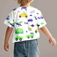 thumbnail image 4 of COM1950s Robe à Manches Courtes, Chemise Tendance pour Enfant T-Shirt Imprimé Col Rond Confortable Ample T-Shirt Blouse à Manches Courtes Hauts Décontractés, 4 of 9