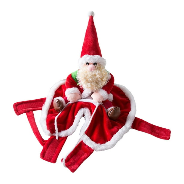 Disfraz de Papá Noel para perro, capa y gorro de Papá Noel, ropa de disfraz para mascota M