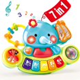 thumbnail image 1 of Juguetes para niños de 1 a 2 años Banco de herramientas musical multifunción grande y grueso Juguetes para niños pequeños, Juguetes educativos de construcción para niños de 1, 2 y 3 años Niñas Bebés, 1 of 5