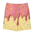 thumbnail image 4 of Toddler Girl Clothes under $5 Elastic Waistband Pocket Ice Cream Cake Print Summer Casual Pants Loose Sports Shorts 5-14Y Pink 13-14Years, 4 of 4
