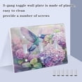 thumbnail image 3 of WOBOGO Colorful Pretty Bird 3-hole Switch Plates PC Flame Retardant Plastic Material Glossy Finish Smooth Touch 6.37x4.48x0.27in, 3 of 8