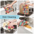 thumbnail image 2 of Yayeee 6 Pack Kitchen Dish Cloths Set for Washing Soft Drying Absorbent Microfiber Towels, Beige Jar, 2 of 9