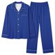 thumbnail image 1 of Traje de pijama informal de poliéster para mujer - Cuello en V, diseño con bolsillos - Para todas las estaciones - Tallas S-XXXL, 1 of 2