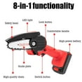 thumbnail image 2 of Wood Ranger Mini Chainsaw, 2025 Upgraded Electric 4 inch MINI Chainsaw, Cordless Portable Electric Chain Saw for Yard, Home and Garden, Wood Cutting, Tree Trimming (BLACK + 1*Battery), 2 of 8
