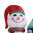 thumbnail image 2 of M Buder 1.8m Altura Muñeco de Nieve y Pingüinos Inflables Navideños con Luces LED Decoración de Jardín al Aire Libre Enchufe US 110-240V, 2 of 9