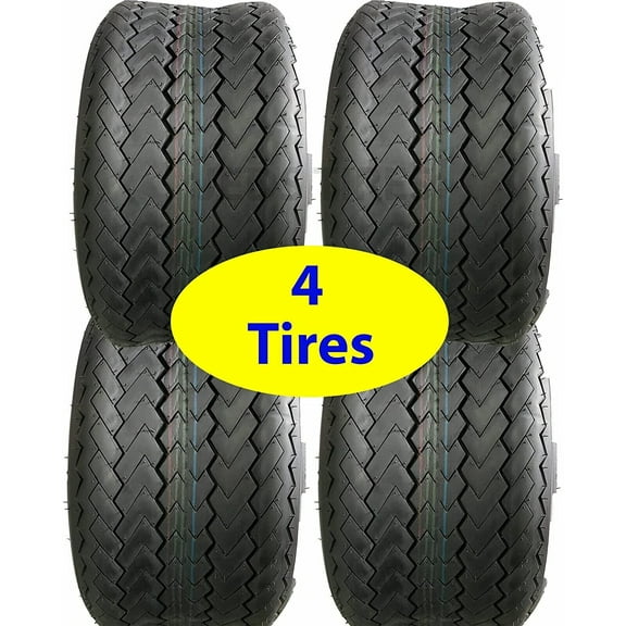 (4) 18x8.50-8 Standard Oem Size Golf Cart tires Sawtooth Design 18x850-8