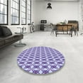 thumbnail image 4 of Ahgly Company Machine Washable Indoor Rectangle Transitional Slate Blue Area Rugs, 5' x 7', 4 of 7