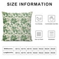 thumbnail image 5 of JRXY Sage Green Floral Pillow Covers Spring Vintage Rustic Old Style Cute Flower Green Cream Print Decorative Outdoor Pillowcases Farmhouse Throw Cushion Case Decor for Couch Sofa Bed 12x12in, 5 of 5
