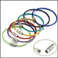 thumbnail image 4 of Agiferg Color Coated Wire Rope Keychain Key Ring Stainless Steel Keychain Rubber Coated Wire Ring Wire Lock Buckle, 4 of 9