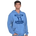 thumbnail image 3 of Warning To Avoid Injury Funny Cartoon Zip Hoodie Sweatshirt Men Brisco Brands L, 3 of 6