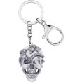 thumbnail image 1 of TRAHOO-Halloween Skeleton Snake Skull Keychains Charms Keyring Gift Handbag Key Decoration for Women Men Teen, 1 of 4