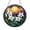 Acrylic 3.5 Inch, variant on Aesthetic Mountain Lake Stained Glass Suncatcher For Window Decor, Imaginary Lily Flower Hanging Art With Golden Sunlight Details, Decorative Nature Room Ornament, Unique Present For Art Lovers