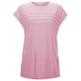 thumbnail image 1 of UANWENN T-Shirt Décontracté à Rayures pour Femmes Col Rond Confortable Haut d'Été pour Usage Quotidien et Tenues Hauts d'Entraînement pour Femmes Manches Courtes et Chemise Femmes Chemises Manches Longues Femmes Chemises Manches Courtes Tech, 1 of 8