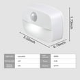 thumbnail image 4 of Foxanon 2 Pack Battery Operated LED Motion Sensor Night Lights - Wireless Stick-on  Lamps for Bedroom, Stairs, and Kitchen Walls,White, 4 of 9