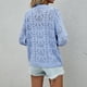 thumbnail image 5 of Puntoco moda mujer Casual bolsillos manga larga Casual sólido abrigo cárdigan blusa Puntoco Puntoco-2507, 5 of 9