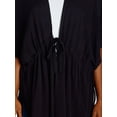 thumbnail image 3 of Time and Tru Women's Ruched Tie Front Ruana, Sizes S-XXXL, 3 of 4
