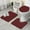 Red Black Checkered, variant on Yellow and Black Checkerboard Checkered Pattern Bathroom Rugs Sets 3 Piece,Toilet Cover Set,Absorbent Non Slip Bathroom Mats Sets with U-Shaped Contour Rug Toilet Rug Set