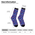 thumbnail image 2 of Hirioo Ice Hockey Players With Puck Pattern Adult Middle Tube Socks Breathable Sock Non-Pilling,Contrasting Color Design, 2 of 6