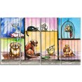 thumbnail image 2 of Sad Animals in the Pound - Abstract Canvas Art Print, 2 of 3