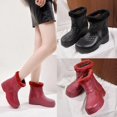 thumbnail image 2 of Botas de nieve de invierno para hombres y mujeres, impermeables, con forro polar y carcasa de EVA, botas de lluvia cálidas, para lavado de autos, pesca, zapatos de algodón de caña alta, 2 of 6