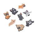 thumbnail image 4 of 50 Uds. Decoraciones de zapatos de animales de dibujos animados, alfileres de zuecos de perro bonitos de PVC respetuosos con el medio ambiente para sandalias, 4 of 10