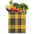 thumbnail image 1 of Retro Plaid Canvas Tote Bag Buffalo Checkered Pattern Vintage Style Geometric Design Rustic Aesthetic Cute Reusable Foldable Shopping Tote, 1 of 6