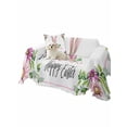 thumbnail image 2 of Happy Easter Couch Cover for 2 Cushion Couch, Spring Watercolor Bunny Flower Leaf Plant Washable Love Seat Sofa Covers Slipcover, Throw Sofa Covers for Pets, Furniture Protector 71"x102", 2 of 9
