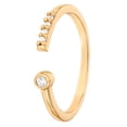 thumbnail image 4 of JS Jessica Simpson Women’s Gold-Plated Sterling Silver CZ 2 Piece Ring Set, 4 of 5