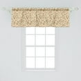 thumbnail image 2 of Ambesonne Floral Window Valance, Abstract Tender Stems, 54" X 18", Beige Caramel Vermilion, 2 of 3