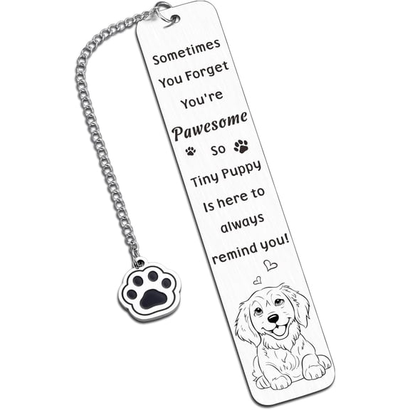 Dog Bookmark - Golden Retriever Themed Gifts for Dog Lover, Cute Back to School Gifts for Kids, Book Marks for Reading Women, Puppy Gift for Men Book Lovers, Christmas Stocking Stuffers Funny Gift