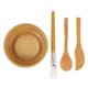 thumbnail image 1 of Diy Face Cover Mixing Bowl Set Kits De Herramientas De Cubierta Facial De Madera Que Incluyen Bowl Spoon Brush Stirrer Sweethay CE006423-00, 1 of 6