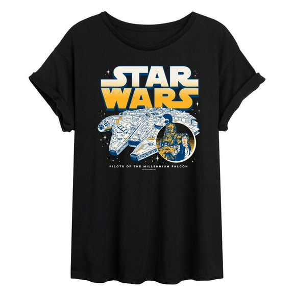 Star Wars - Han Chewy Millennium Falcon - Women's Oversized Tee