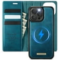thumbnail image 2 of CaseMe Funda Tipo Billetera para iPhone 12 Pro Max Compatible con Magsafe, 2 en 1 de Piel Sintética [Bloqueo RFID] Tarjetero Abatible con Soporte Magnético a Prueba de Golpes para iPhone 12 Pro Max, 2 of 10