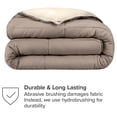 thumbnail image 4 of Couette Alternative en Duvet d'Oie Ultra-Douce Réversible Taupe Sable Très Grand Cal Très Grand, 4 of 5