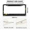 thumbnail image 4 of Coolnut Musical Note License Plate Frames 2 Pack, Waterproof Aluminum Alloy Car Tag Holder 2 Holes License Plate Covers with Screw Caps Auto Accessories, 4 of 7