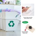 thumbnail image 5 of 10 Piezas Pequeñas Ruedas de Plástico Autoadhesivas Mini Ruedas, Ruedas Adhesivas Pequeñas Ruedas para Muebles para Caja de Almacenamiento de Basura oso de fresa Electrónica, 5 of 5