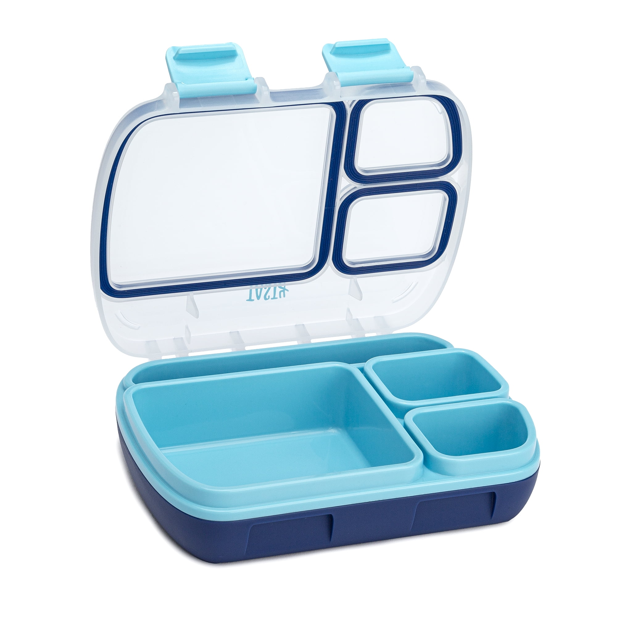 Bento Tek 41 oz Blue and White Buddha Box All-in-One Lunch Box - with  Utensils, Sauce Cup - 7 1/4 x 4 1/4 x 4 - 1 count box