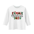 thumbnail image 2 of Favoffer 3/4 Sleeve Tops for Girls Toddler Christmas Graphic Round Neck Tops Casual Soft Crewneck Basic Tees Big Kids 3-12Y, 2 of 3