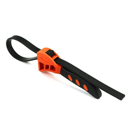 

Multi-functional Rubber Belt Adjustable Spanner Bottle Opener Oil Filter Car Tool